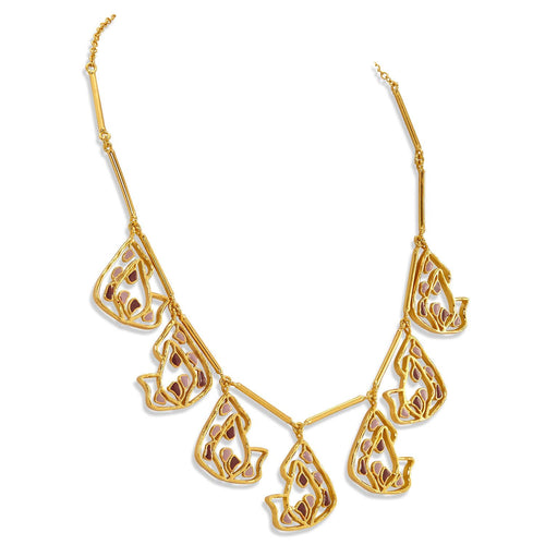 SAMA NECKLACE - DBJ International 22k Gold Plated