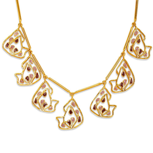 SAMA NECKLACE - DBJ International 22k Gold Plated