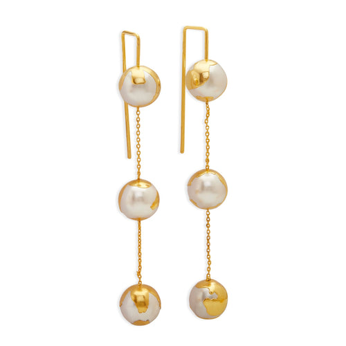 SELENE EARRINGS - DBJ International 22k Gold Plated