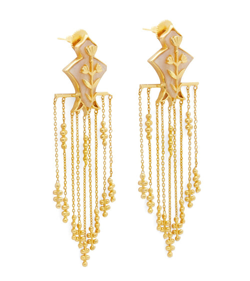 SERAI EARRINGS - DBJ International 22k Gold Plated