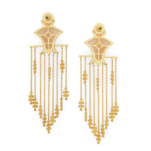 SERAI EARRINGS - DBJ International 22k Gold Plated