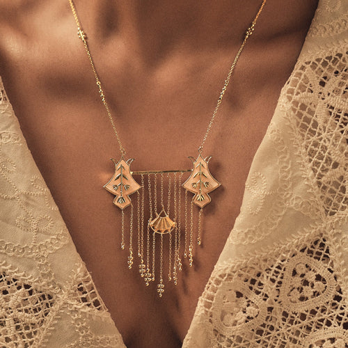 SERAI NECKLACE - DBJ International 22k Gold Plated