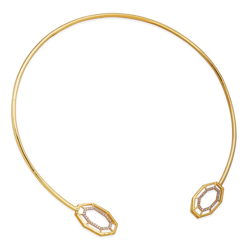 SYRA CHOKER - DBJ International 22k Gold Plated