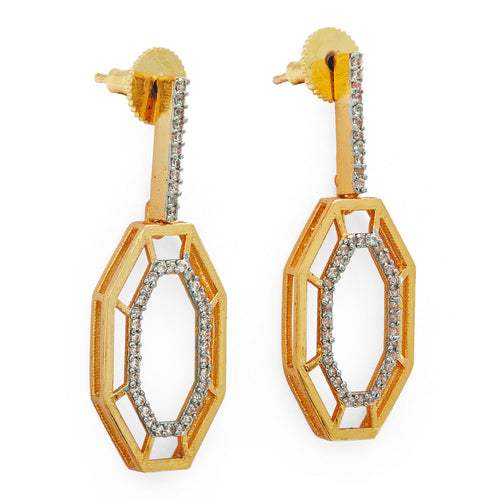 SYRA EARRINGS - DBJ International 22k Gold Plated