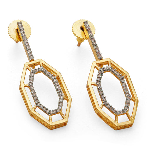 SYRA EARRINGS - DBJ International 22k Gold Plated