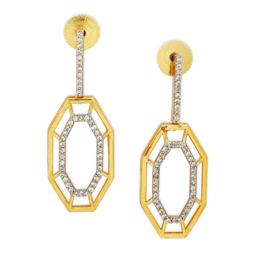 SYRA EARRINGS - DBJ International 22k Gold Plated
