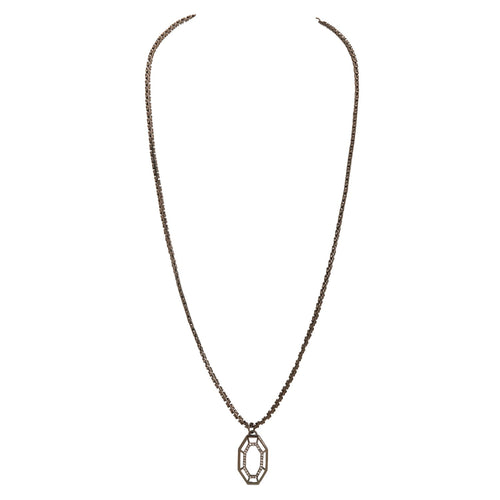 SYRA PENDANT - DBJ International Gunmetal Grey Rhodium Plated