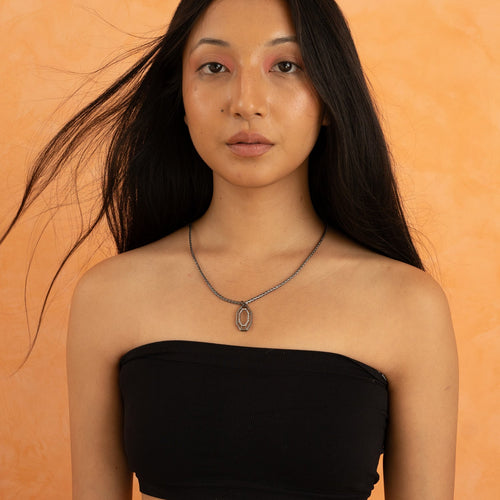 SYRA PENDANT - DBJ International Gunmetal Grey Rhodium Plated