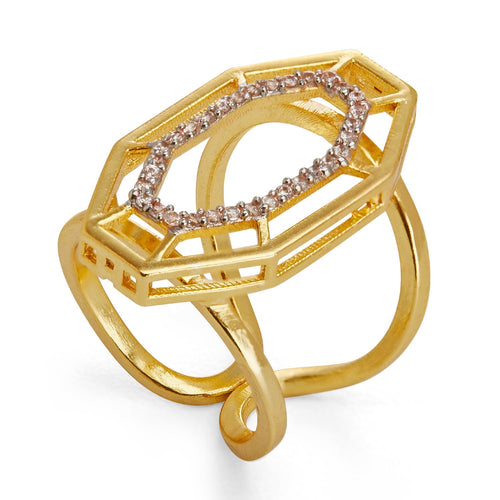 SYRA RING - DBJ International 22k Gold Plated / US 6.5 Adjustable