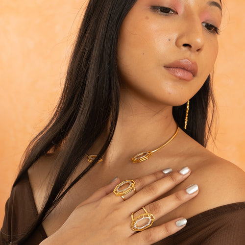 SYRA RING - DBJ International 22k Gold Plated / US 6.5 Adjustable
