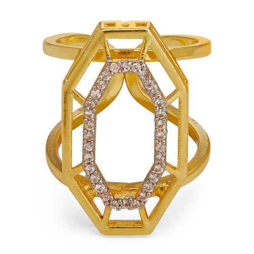 SYRA RING - DBJ International 22k Gold Plated / US 6.5 Adjustable