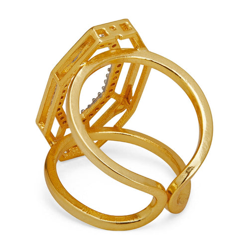 SYRA RING - DBJ International 22k Gold Plated / US 6.5 Adjustable