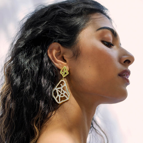TALA EARRINGS - DBJ International 22k Gold Plated