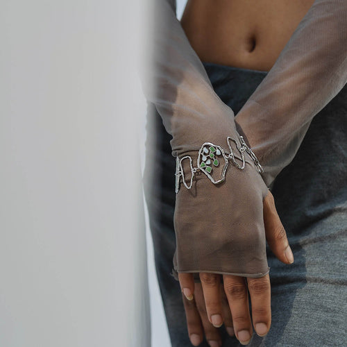 TERRA BRACELET - DBJ International White Rhodium Plated