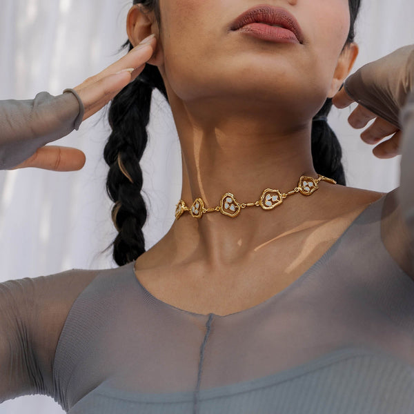 TERRA CHOKER - DBJ International 22k Gold Plated