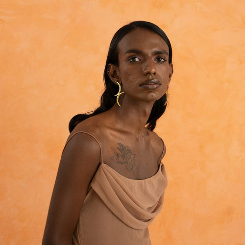 TILA EARRINGS - DBJ International 22k Gold Plated