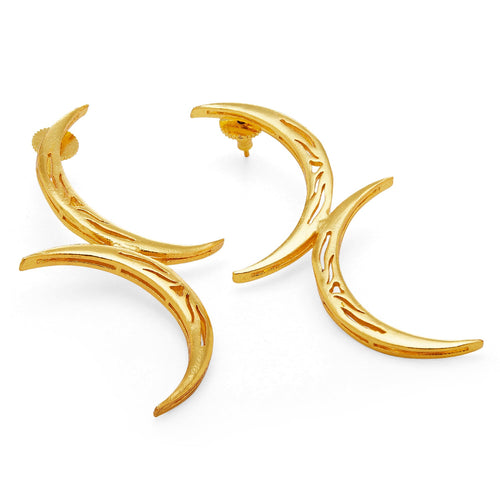 TILA EARRINGS - DBJ International 22k Gold Plated