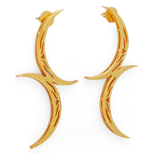 TILA EARRINGS - DBJ International 22k Gold Plated