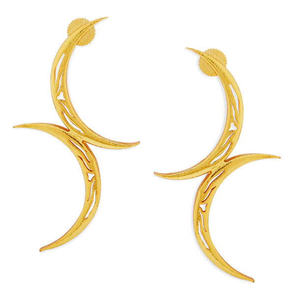 TILA EARRINGS - DBJ International 22k Gold Plated
