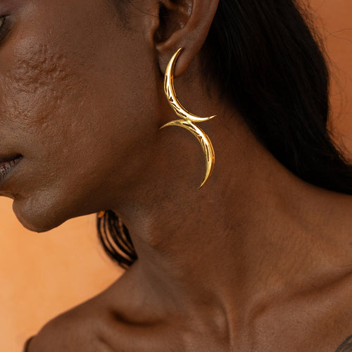 TILA EARRINGS - DBJ International 22k Gold Plated