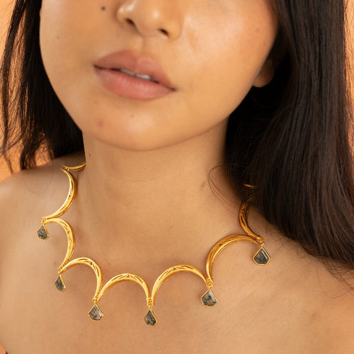 TILA NECKLACE - DBJ International 22k Gold Plated