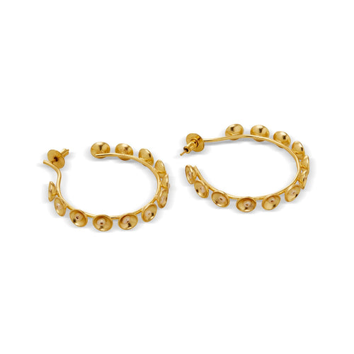 VITR HOOPS - DBJ International 22k Gold Plated