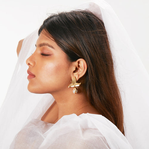 ZOONI EARRINGS - DBJ International 22k Gold Plated