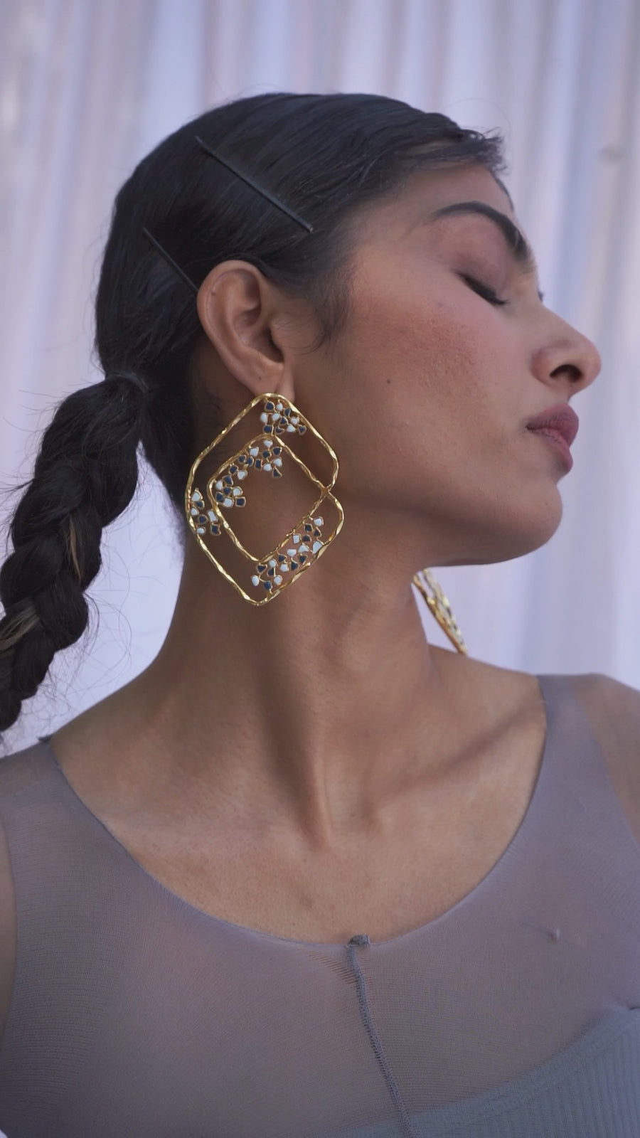 gold laza hoop earrings designs