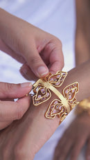 gold plated sama bracelet design 